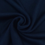 Tissu maille tricot fin double face, bleu foncé