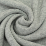 Tissu maille tricot fin double face, gris clair chiné