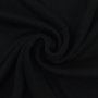 Tissu maille tricot fin double face, noir