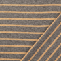 Fijngebreide stof doubleface stripes, grijs