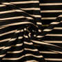 Fijngebreide stof doubleface stripes, zwart