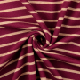 Fine knit fabric double face stripes, wine red
