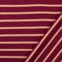 Fine knit fabric double face stripes, wine red