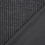 Tissu maille tricot fin côtelé, gris foncé
