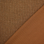 Tissu maille tricot fin côtelé, ocre