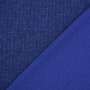 Tissu maille tricot fin côtelé, bleu royal