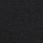 Tissu maille tricot fin côtelé, noir