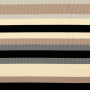 Tissu maille tricot fin côtelé rayé, beige