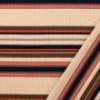 Tissu maille tricot fin côtelé rayé, beige
