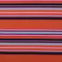 Fijngebreide stof geribd stripes, terracotta