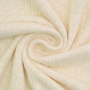 Tissu maille tricot fin Knitted Cable, blanc vanille