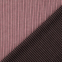 Tissu maille tricot fin côtelé, vieux rose