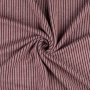 Tissu maille tricot fin côtelé, vieux rose