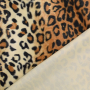 Tissu fausse fourrure peau de bête guépard