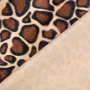 Tissu fausse fourrure peau de bête girafe