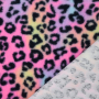 Tissu fausse fourrure Léopard Rainbow Leo, multicolore