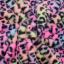 Tissu fausse fourrure Léopard Rainbow Leo, multicolore