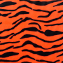 Tissu fausse fourrure Tigre Tiger, orange néon