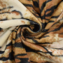Tissu fausse fourrure peau de bête tigre
