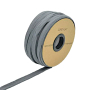 Lacet plat sweat 15mm, cordon tressé plat, gris foncé