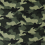 Flanel fleece Camouflage, olijfgroen