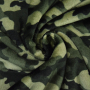 Flanel fleece Camouflage, olijfgroen