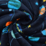 Flanel fleece Doubleface Space, marineblauw
