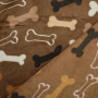 Flanel fleece Hondenbotten, lichtbruin