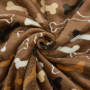 Flanel fleece Hondenbotten, lichtbruin