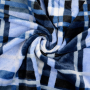Flannel fleece Karo, light blue