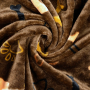Tissu polaire flanelle doux Pattes et os Paws and Bones, marron