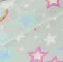 Flanell Fleece Rainbowland, silbergrau
