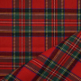 Tissu flanelle écossais tartan, rouge