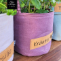 Patron couture gratuit cache pot en tissu pdf Malomi, en français