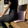 Patron couture gratuit coussin pliable pdf Pompom Malomi, en français
