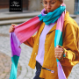 Patron couture gratuit écharpe gaze de coton Jenny pdf Malomi, en français