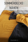 Ebook patron gratuit couverture d’été en gaze de coton Sew Simple, en allemand