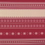 French Terry opgeruwd Christmas Stripes, rood