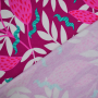 French Terry roughened Leaf Dream, magenta