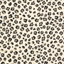 French Terry roughened Leo Spots, beige