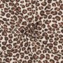 French Terry opgeruwd luipaard, beige