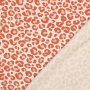 French Terry angeraut Leopard, orange