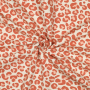 French Terry angeraut Leopard, orange