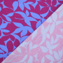 Tissu french terry gratté Feuilles Lovely Leaves, baie