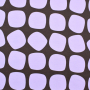 French Terry opgeruwd Retro Dots, blauwpaars