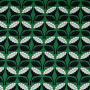 French Terry opgeruwd Sunflowers, groen