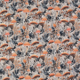 French Terry Autumn Mushrooms, beige