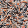 French Terry Autumn Mushrooms, beige