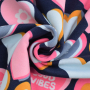 French Terry Big Hearts, marineblauw