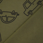 French Terry cars, olijfgroen
